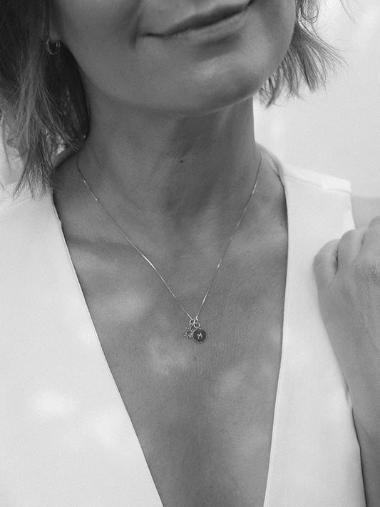 SOLIS Sun Necklace in Silver