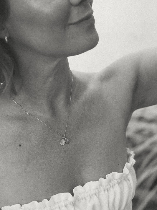 VELA Duo Necklace in Silver