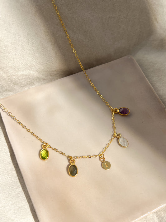 STORI Multi-Birthstone Necklace