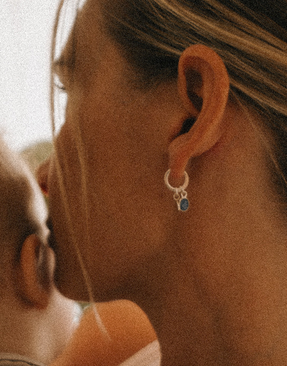 SORAYA Custom Charm Earrings in Silver