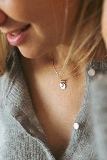 ALMA Heart Necklace in Silver