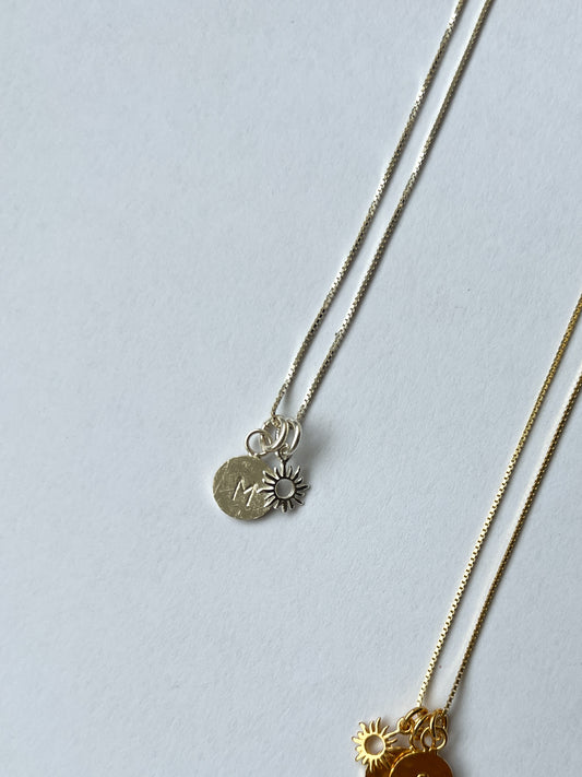 SOLIS Sun Necklace in Silver